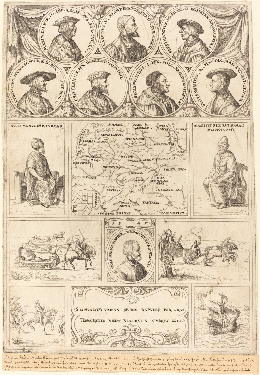 Sigismund von Herberstein by Augustin Hirschvogel