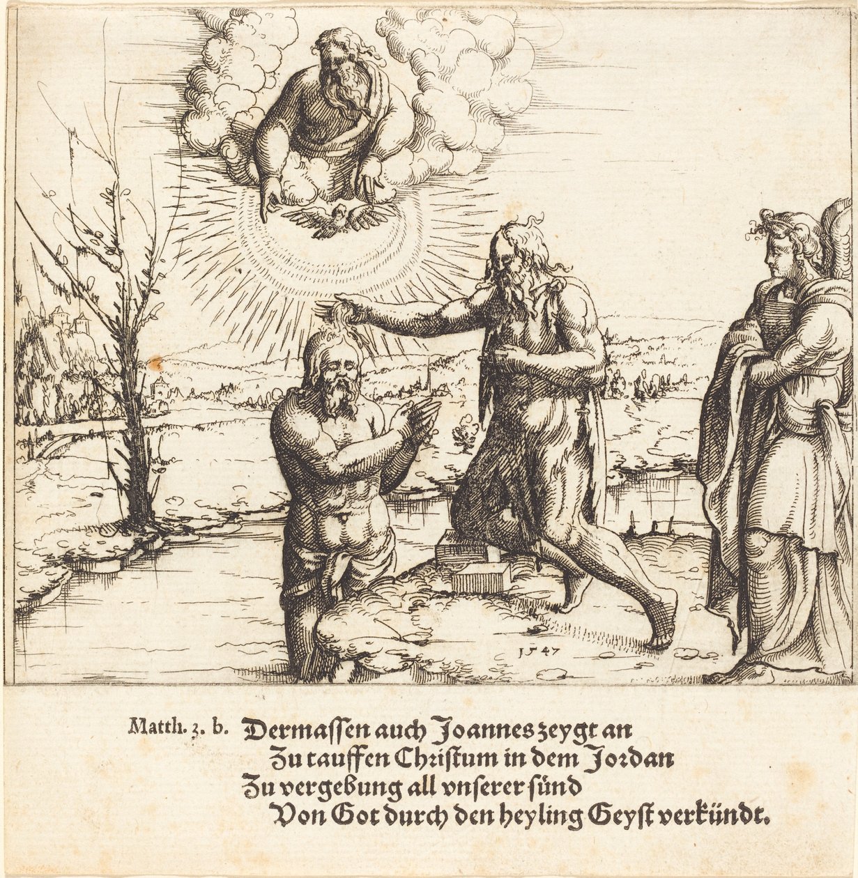 The Baptism of Christ by Augustin Hirschvogel