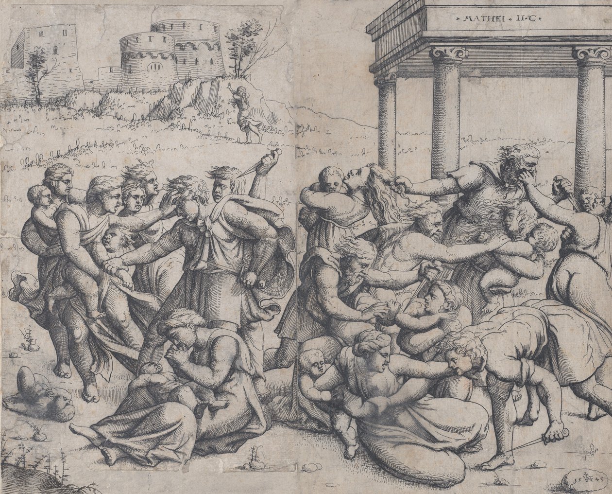 The Massacre of the Innocents, 1545 by Augustin Hirschvogel