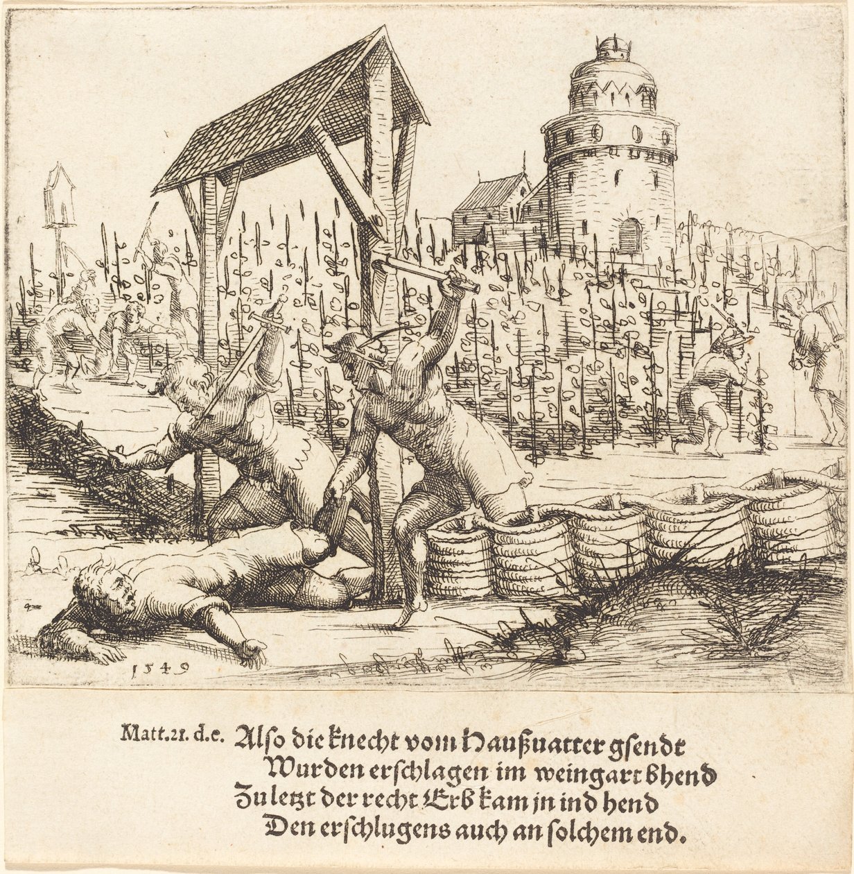 The Parable of the Wicked Husbandmen by Augustin Hirschvogel