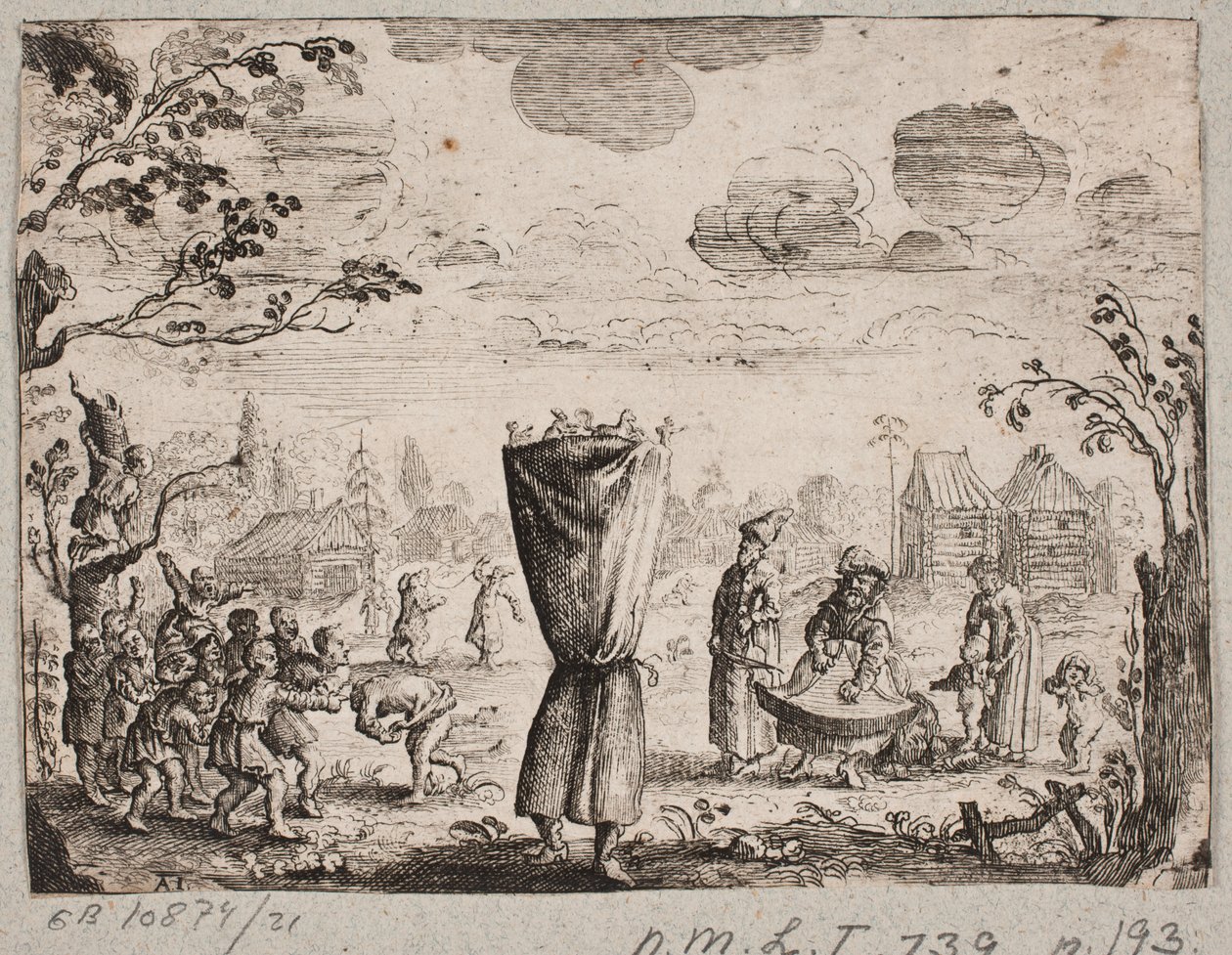 Performers in a Russian Village by Augustin John