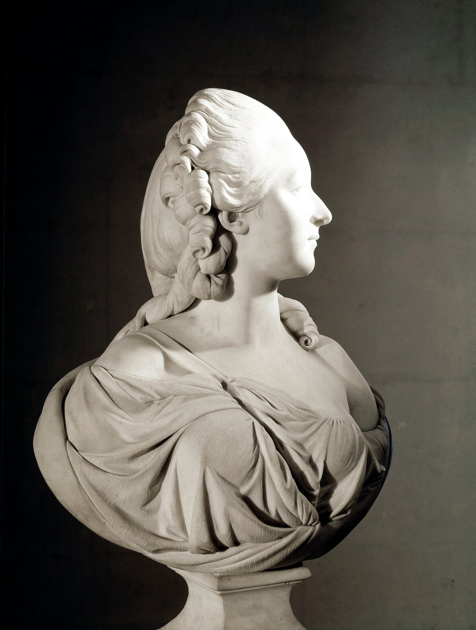 Portrait of Jeanne Becu, Countess du Barry by Augustin Pajou