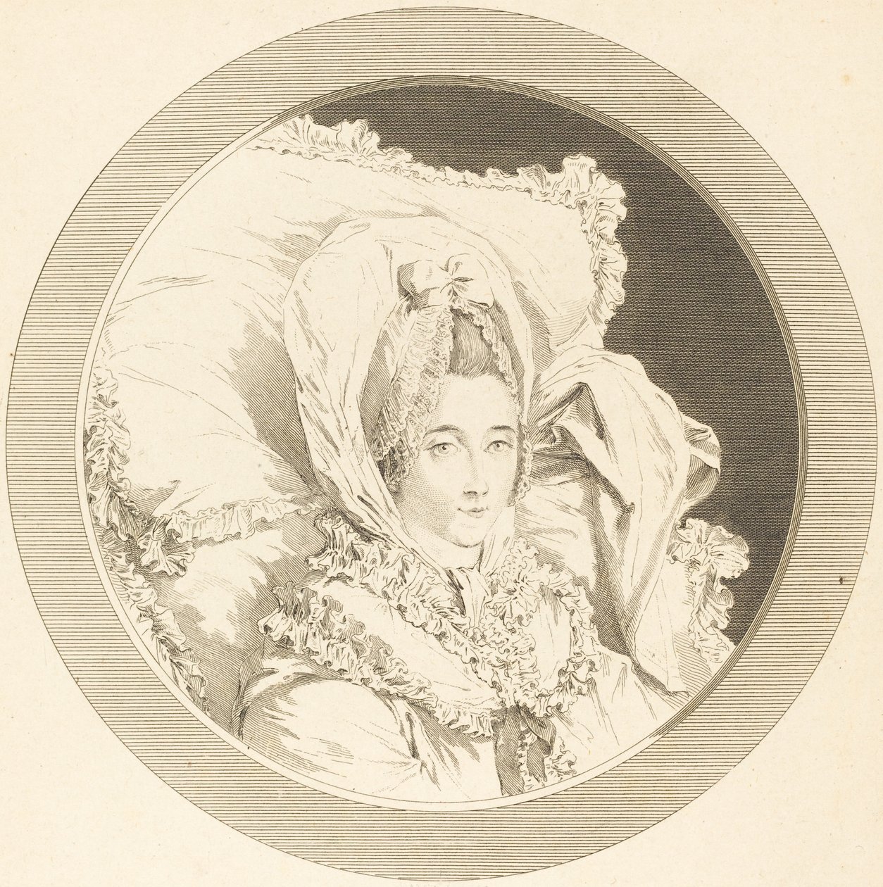 Last Hour of the Baroness of Rebecque by Augustin de Saint Aubin