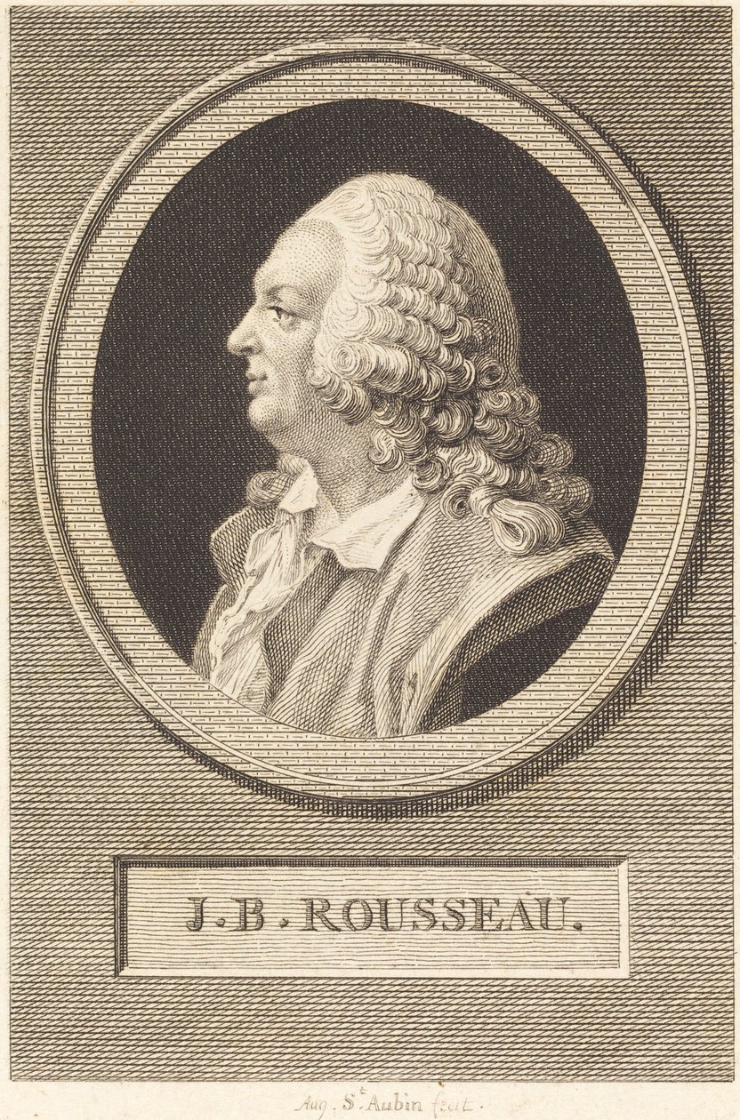 Jean-Baptiste Rousseau by Augustin de Saint Aubin