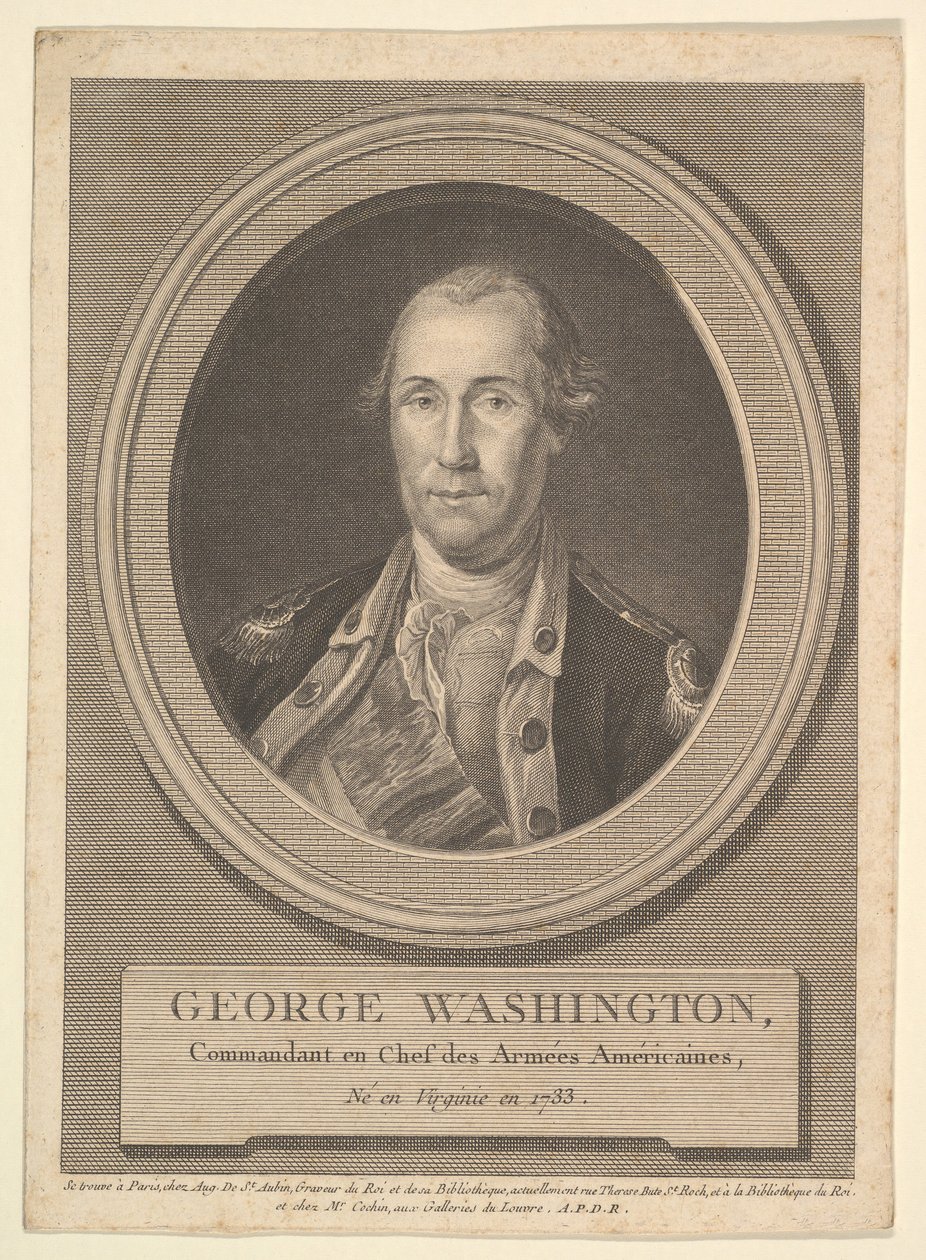 Portrait of George Washington by Augustin de Saint Aubin