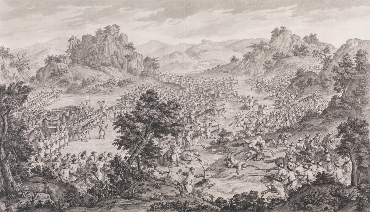 The Great Victory of Qurman, 1770 by Augustin de Saint Aubin