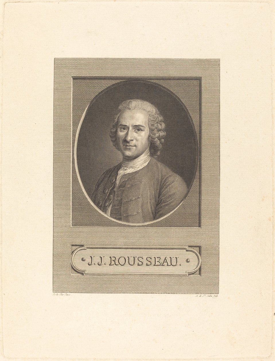 Frontispiece: J.J. Rousseau by Augustin de Saint Aubin after Maurice Quentin
