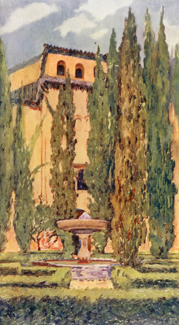 Court of Lindaraxa, The Alhambra by Augustine Fitzgerald