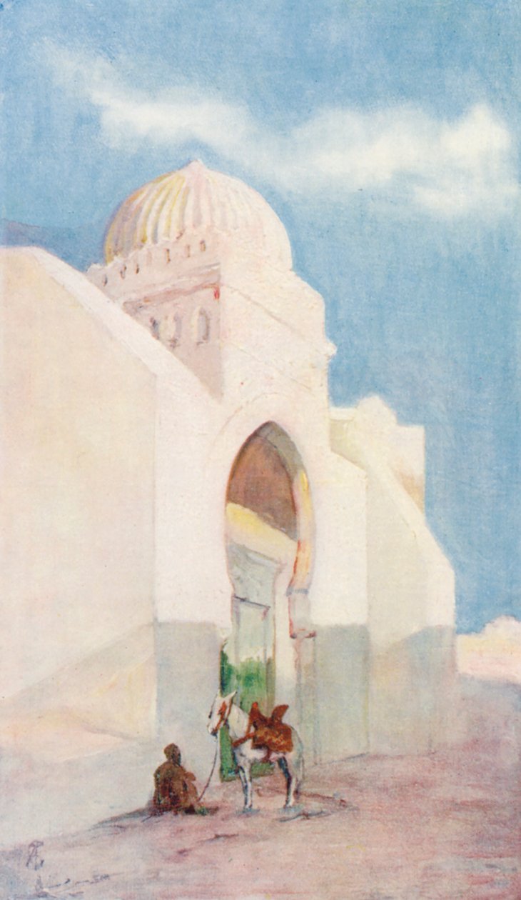 Entrance to the Mosque of Sidi Okbar, Kairouan by Augustine Fitzgerald