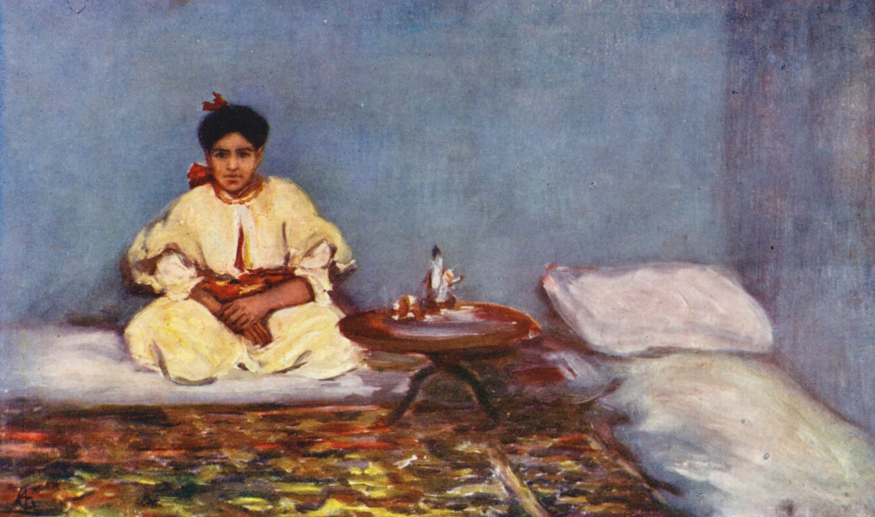 In the Jewish Quarter, Tangier by Augustine Fitzgerald