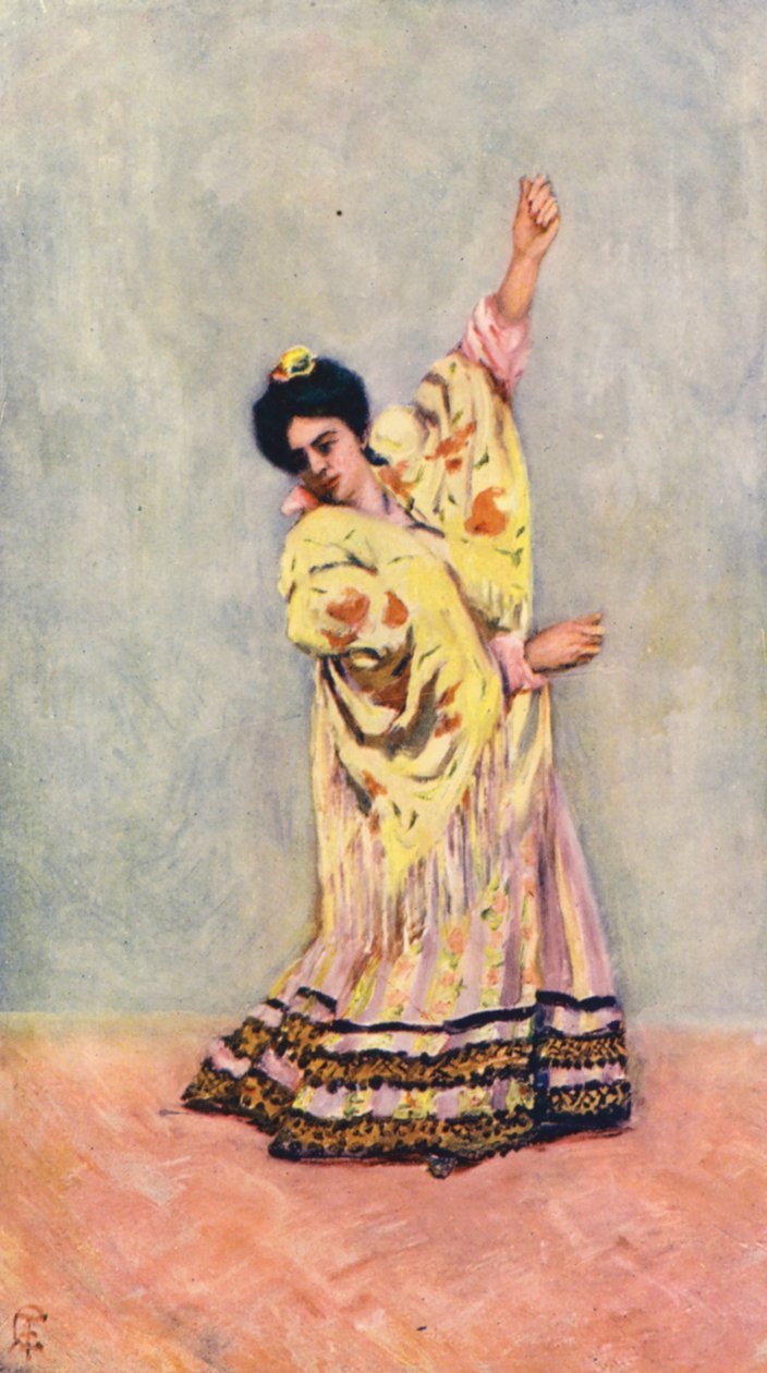 Spanish Gipsy Dancing the Tanga by Augustine Fitzgerald