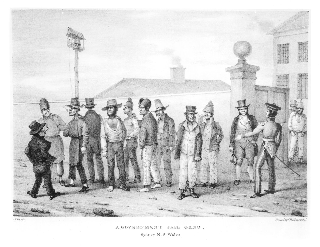 A Government Jail Gang, Sydney, New South Wales, 19th century by Augustus Earle