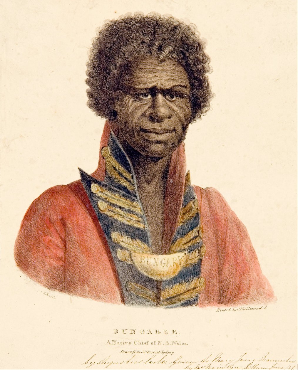 Bungaree, A Native Chief of N.S. Wales by Augustus Earle