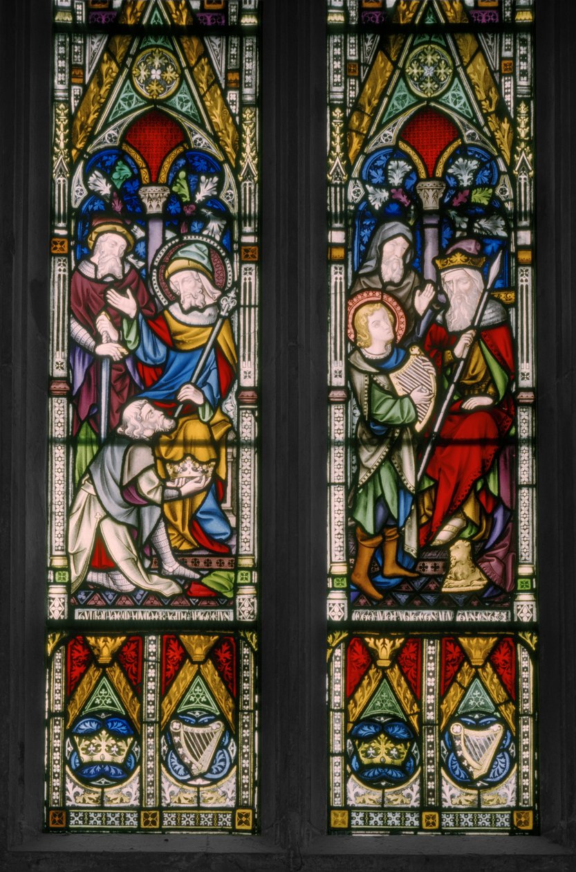 Biblical Scenes of David & Saul (detail) by Augustus Welby Northmore Pugin