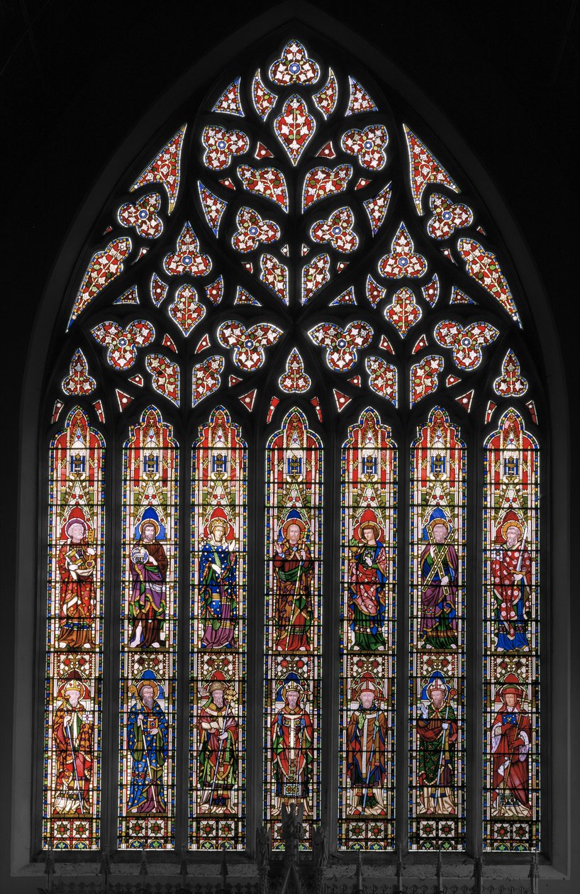 Virgin & Christ with Saints, East Window by Augustus Welby Northmore Pugin