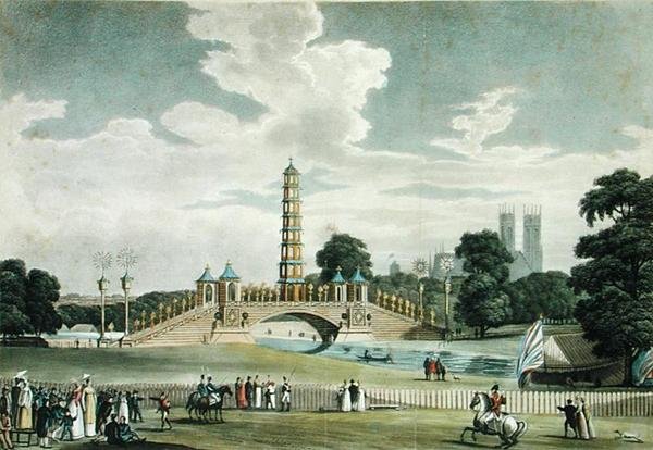 View of the Bridge and Pagoda, St. James