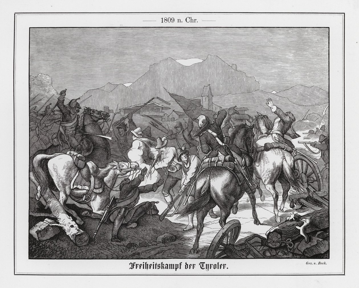 Tyrolean Rebellion, Austria by Augustus J. Beck