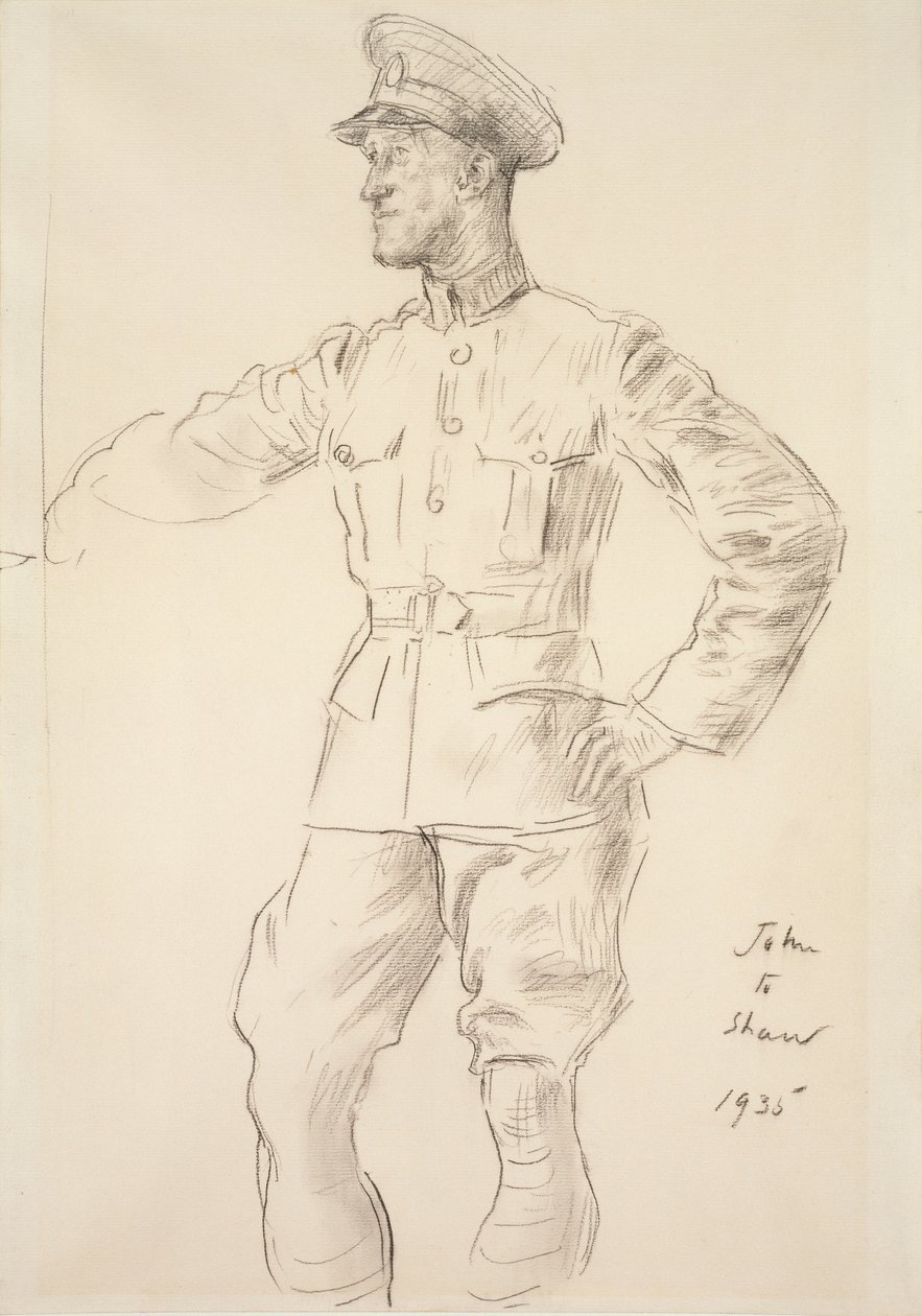 Portrait of Aircraftsman T.E. Shaw (Lawrence of Arabia), 1935 by Augustus John