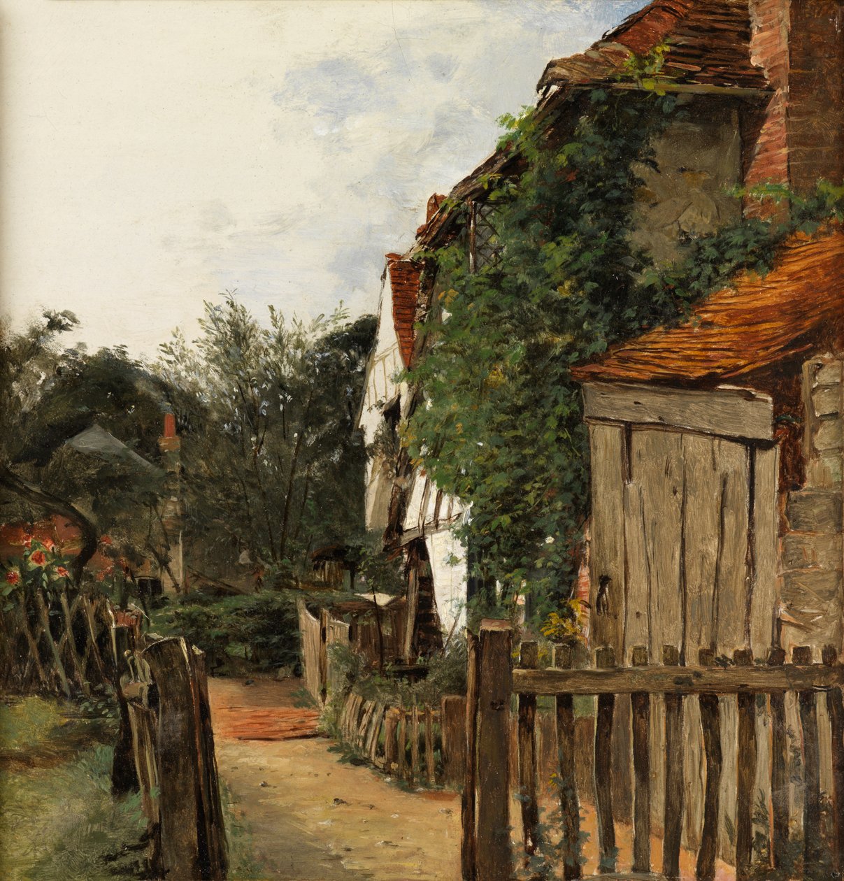 A Cottage Garden by Augustus Leopold Egg
