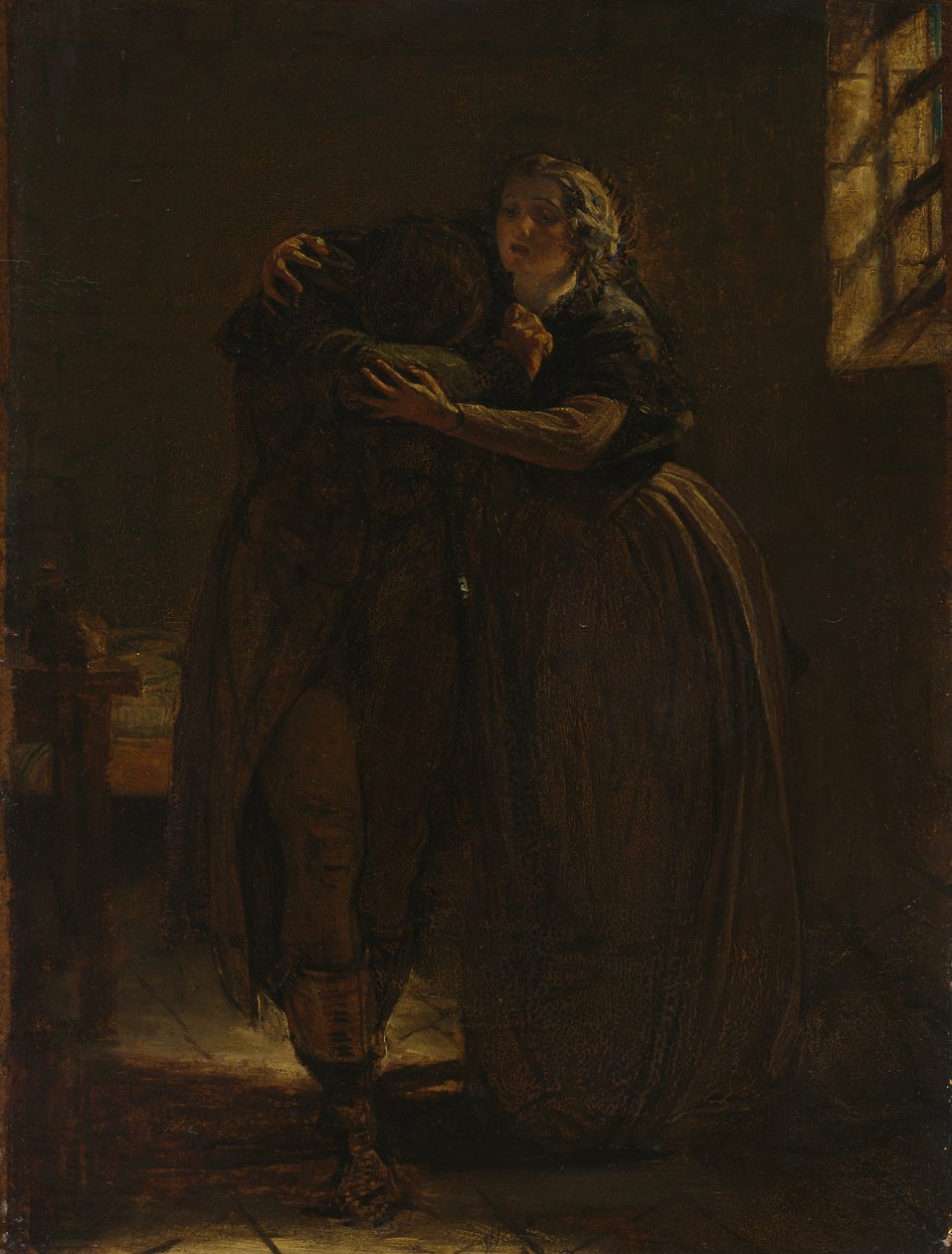 Study for "Come Rest in this Bosom my own Stricken Dear" by Augustus Leopold Egg