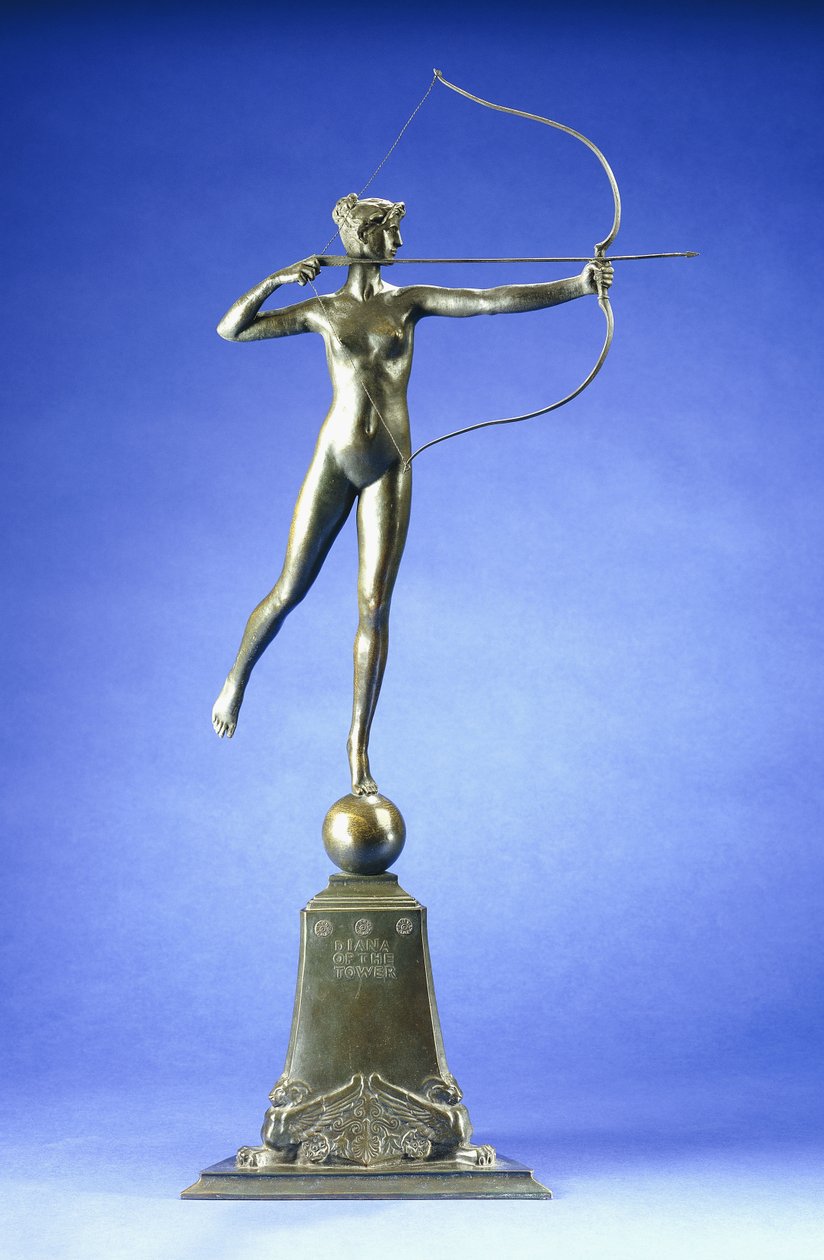 Diana of the Tower, A Bronze Figure by Augustus Saint Gaudens