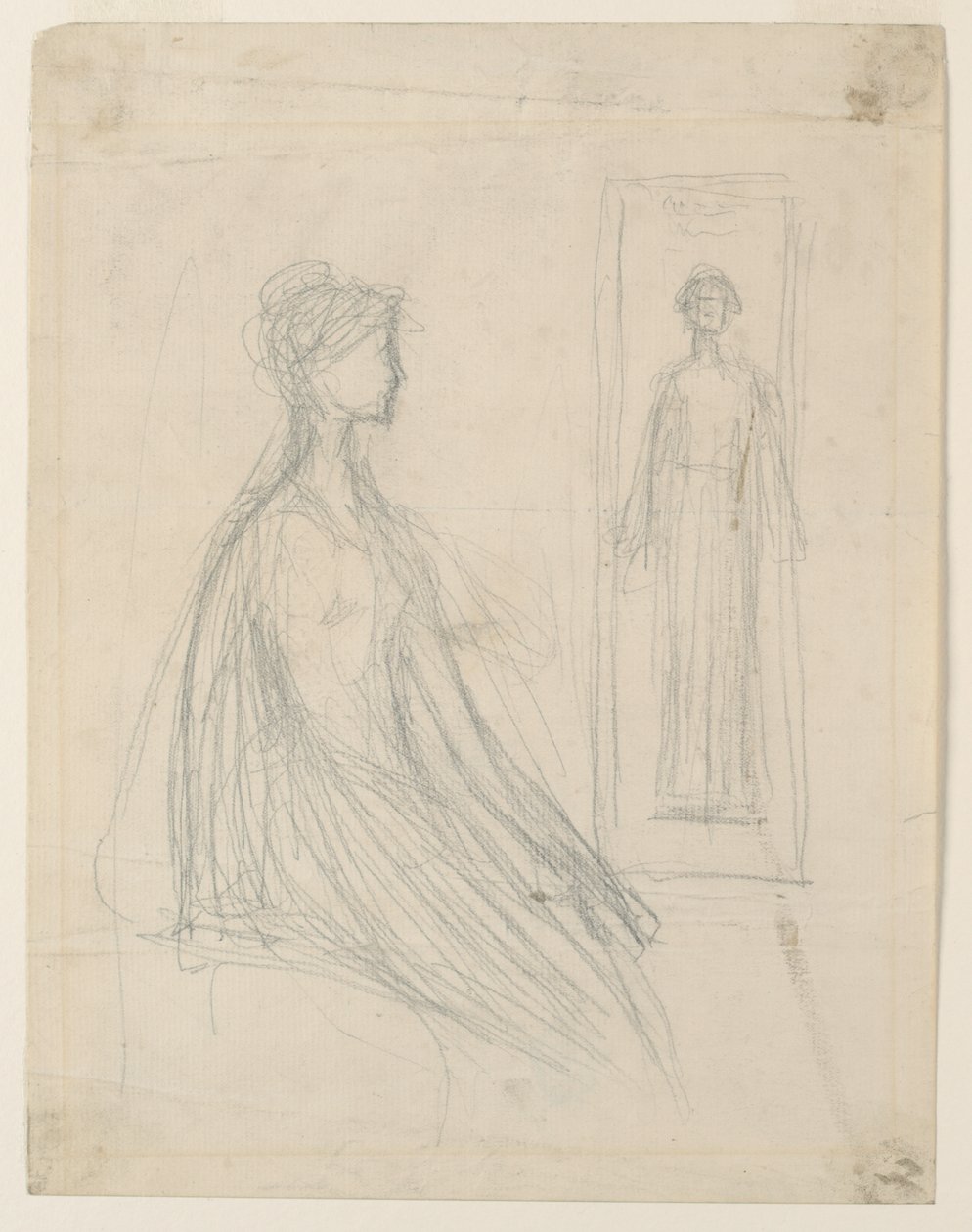 Studies for the Violet Sargent Bronze Plaque in the Art Institute of Chicago by Augustus Saint Gaudens