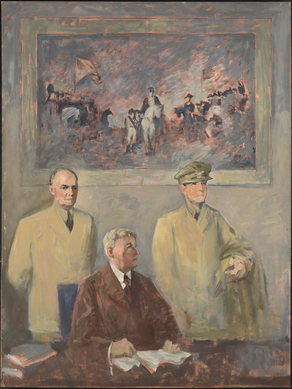 The High Command - Left Panel by Augustus Vincent Tack