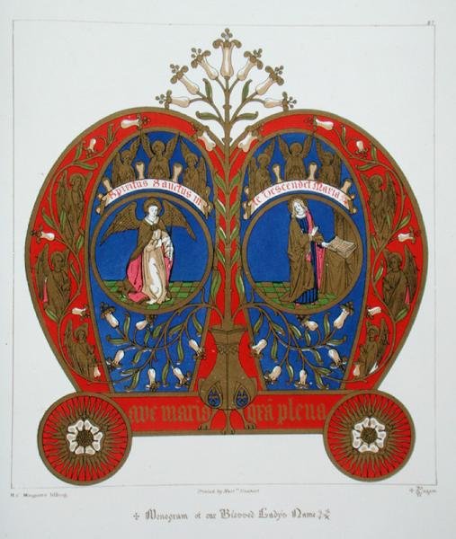 Monogram of our Blessed Lady