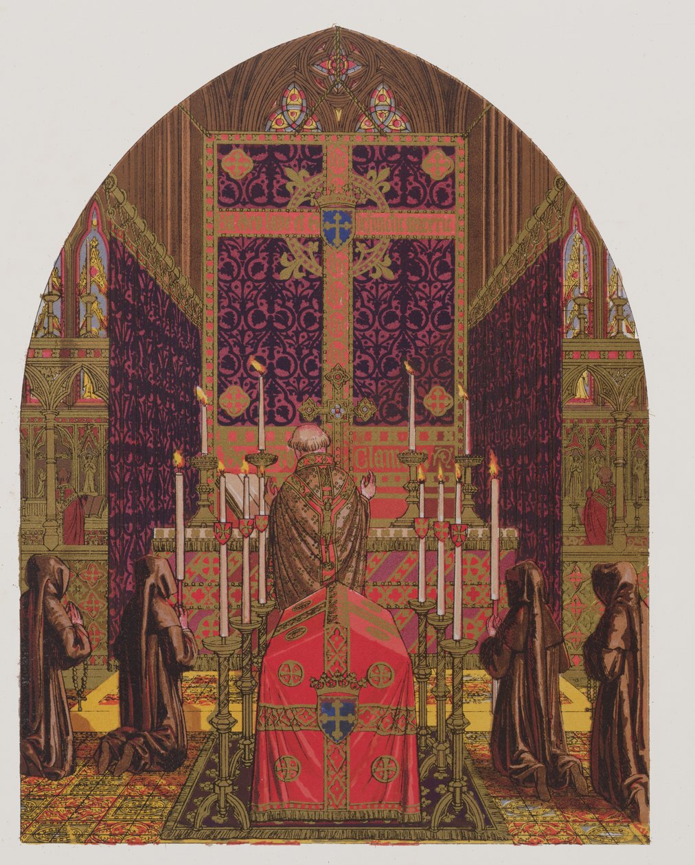 Ecclesiastical design, The Glossary of Ecclesiastical Ornament and Costume, lithograph by H.C. Maguire, 1844 by Augustus Welby Northmore Pugin