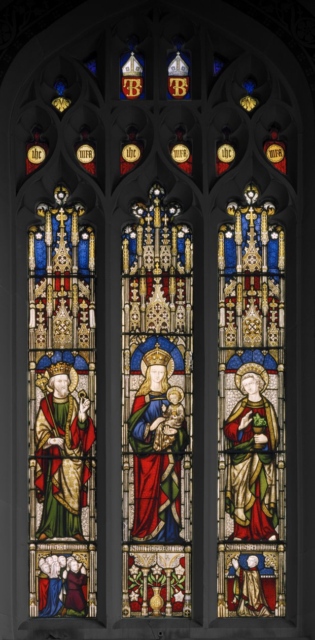 Edward the Confessor, Virgin and Child, and St. John the Evangelist by Augustus Welby Northmore Pugin