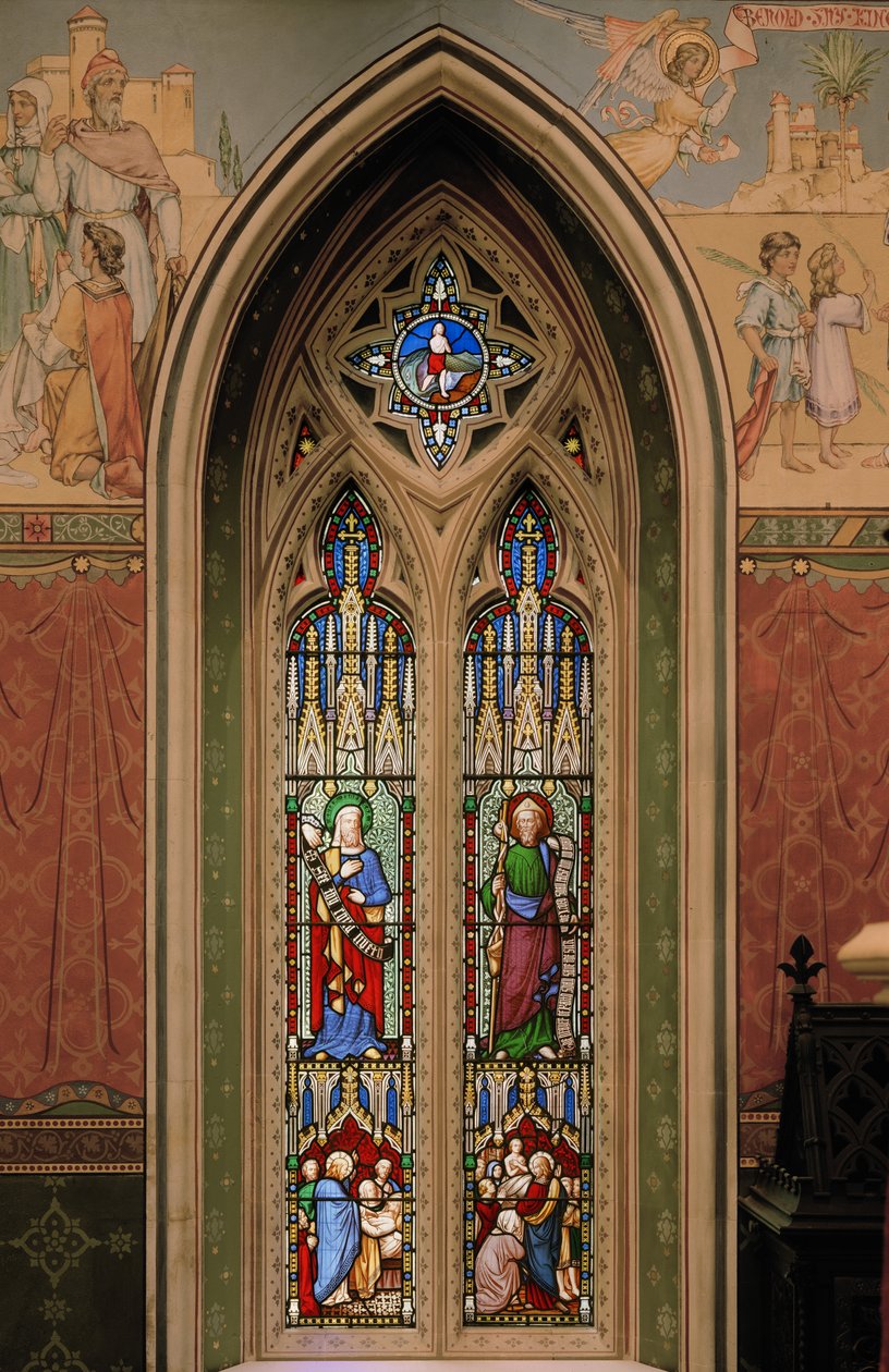 Elijah, St. James the Great, Jonah & the Whale by Augustus Welby Northmore Pugin