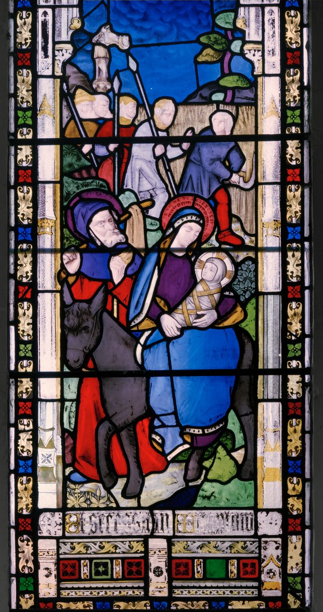 Flight into Egypt (detail) by Augustus Welby Northmore Pugin