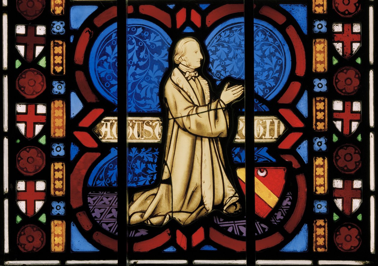Pugin Kneeling At Prayer, Chapel East Window by Augustus Welby Northmore Pugin