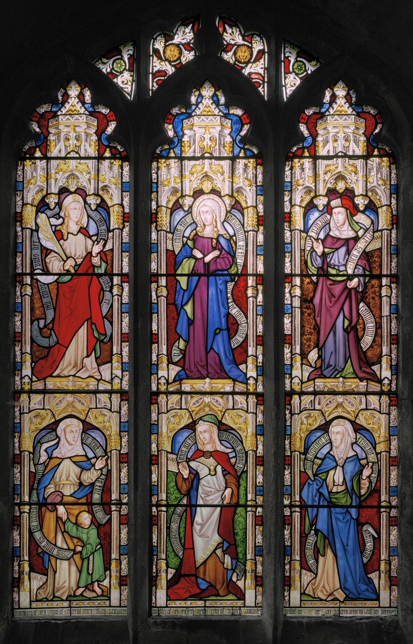 Ruth, The Virgin Mary, Sarah, Hannah, Dorcas, and Anne by Augustus Welby Northmore Pugin