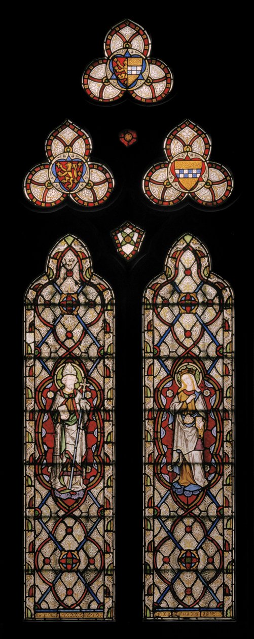 St. John of Beverley & St. Elizabeth of Hungary by Augustus Welby Northmore Pugin