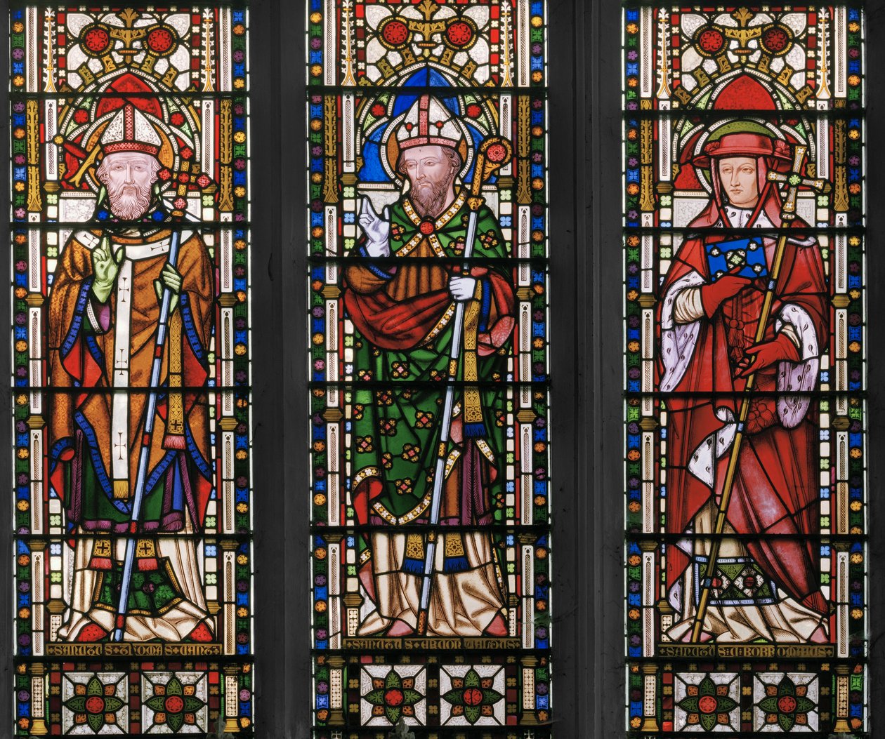 Virgin and Christ with Saints, East Window (detail) by Augustus Welby Northmore Pugin