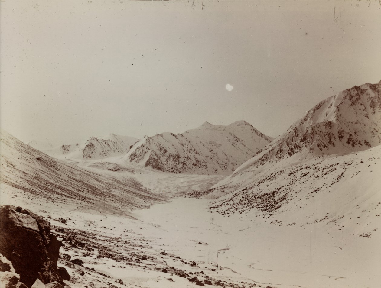 Oxus Source Glacier from Wakhjir by Aurel Stein