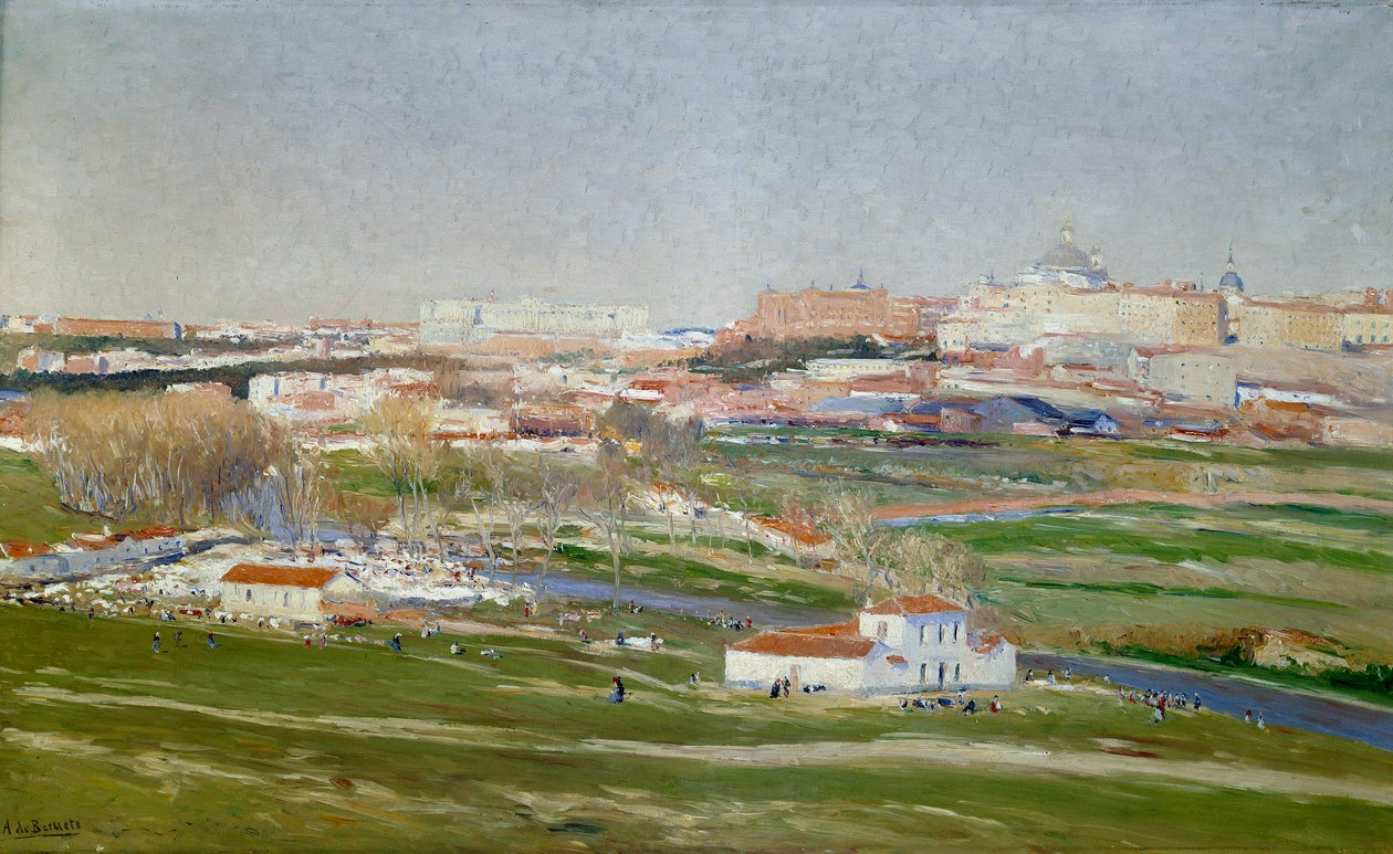 The Meadow of San Isidro by Aureliano de Beruete