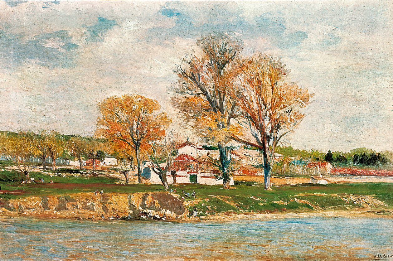 The banks of the Manzanares River by Aureliano de Beruete