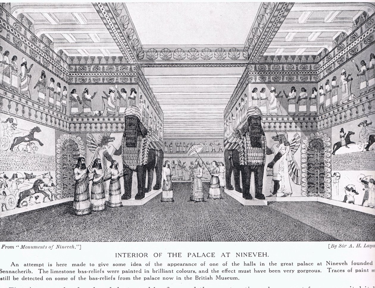 Interior of the Palace of Nineveh, Illustration from 