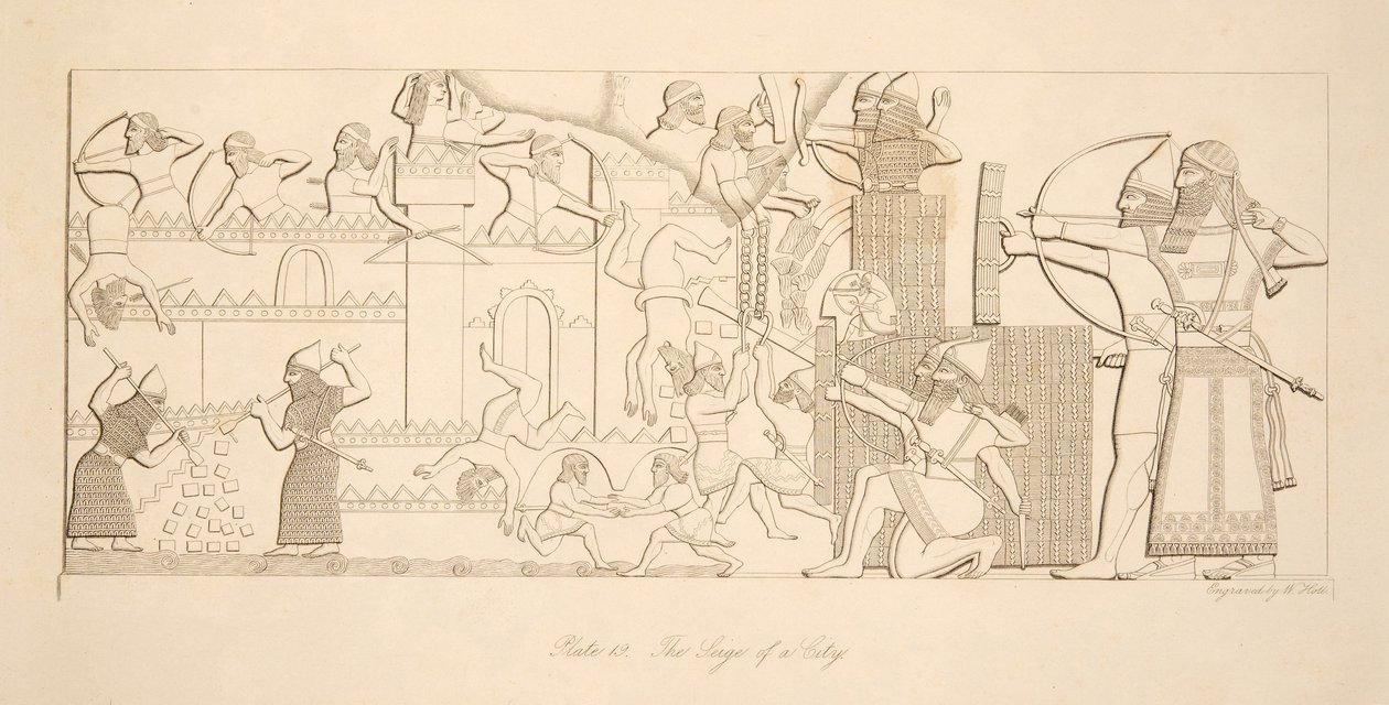 The Siege of a City, from Monuments of Nineveh by Austen Henry Layard