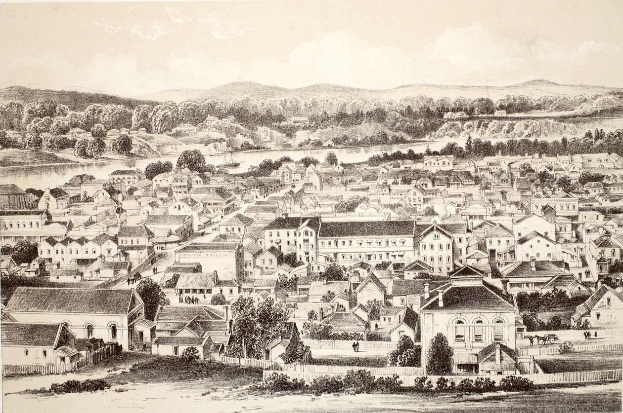 Brisbane, from The History of Australasia by David Blair, 1879 by Australian School