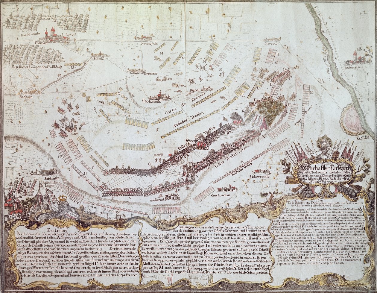 Battle of Kolin in Bohemia, 18th August 1757 by Austrian School