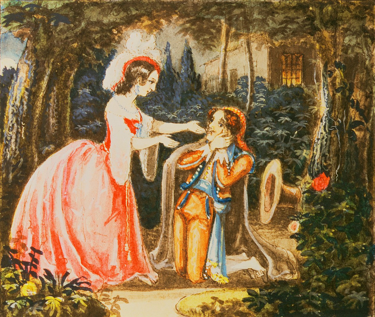 Count Almaviva Kneels Before His Wife in Contrition, Act IV, from 