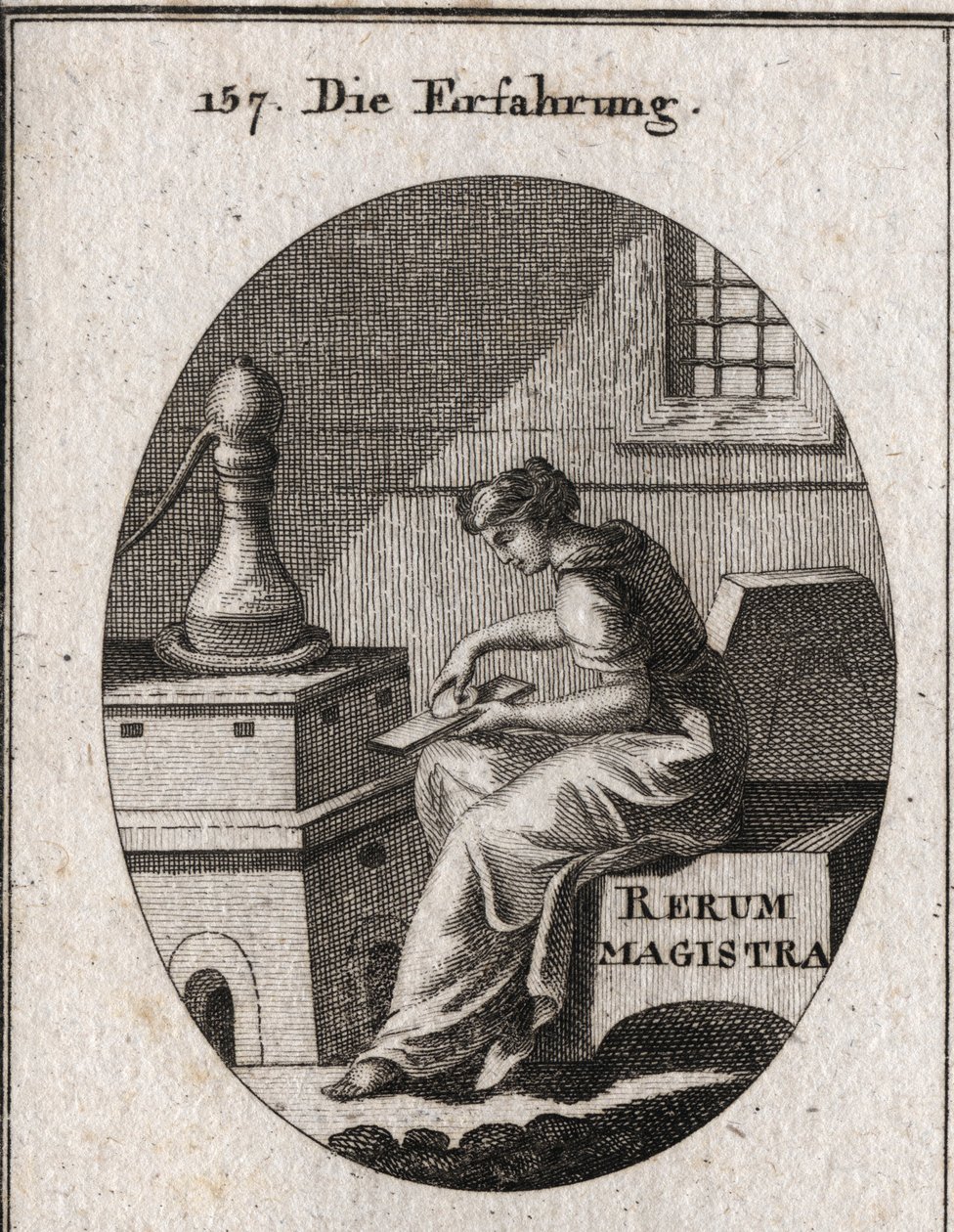 Allegory of Experience Which is the Result of Study and Time. She