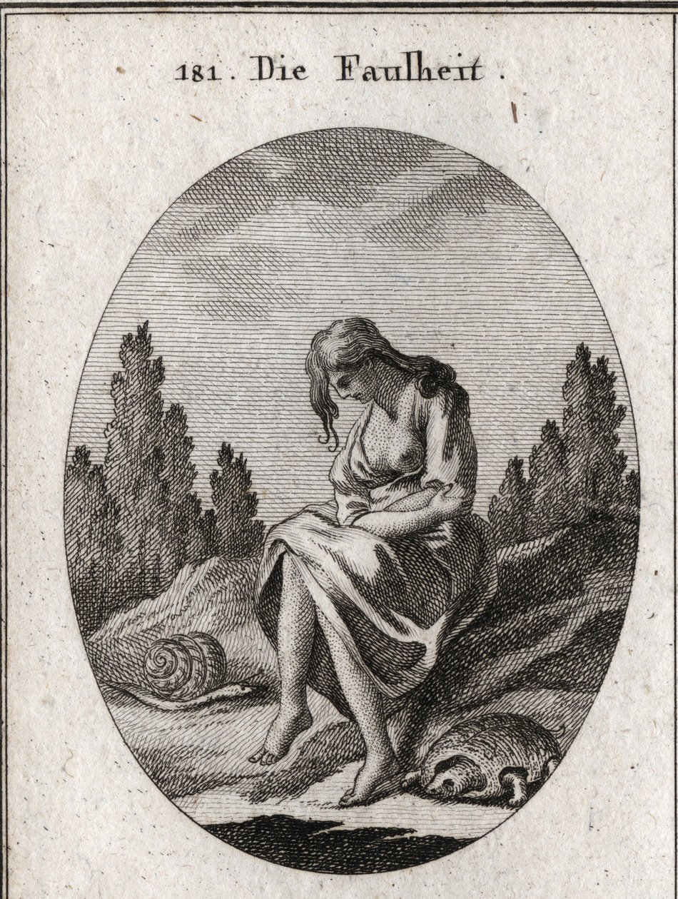 Allegory of Laziness. She