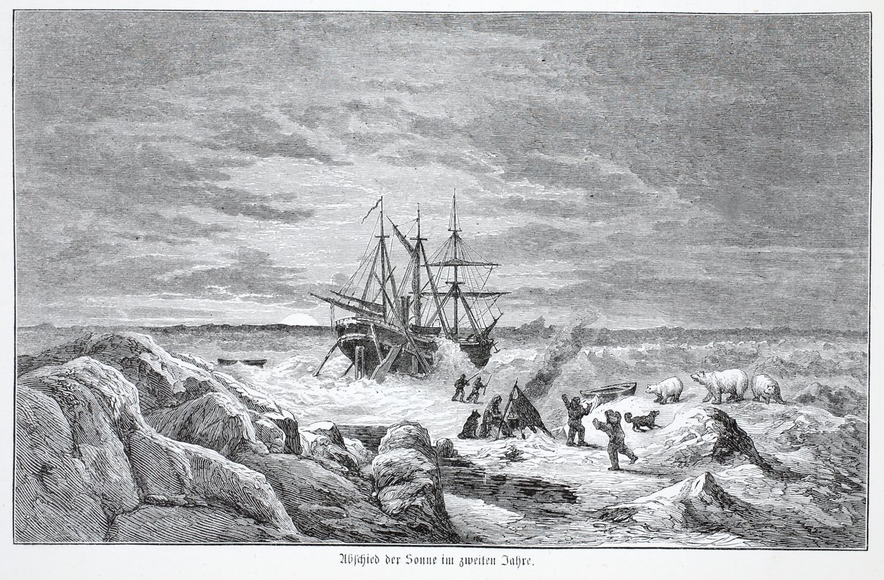 Farewell of the sun in the second year, 1876 by Austrian School