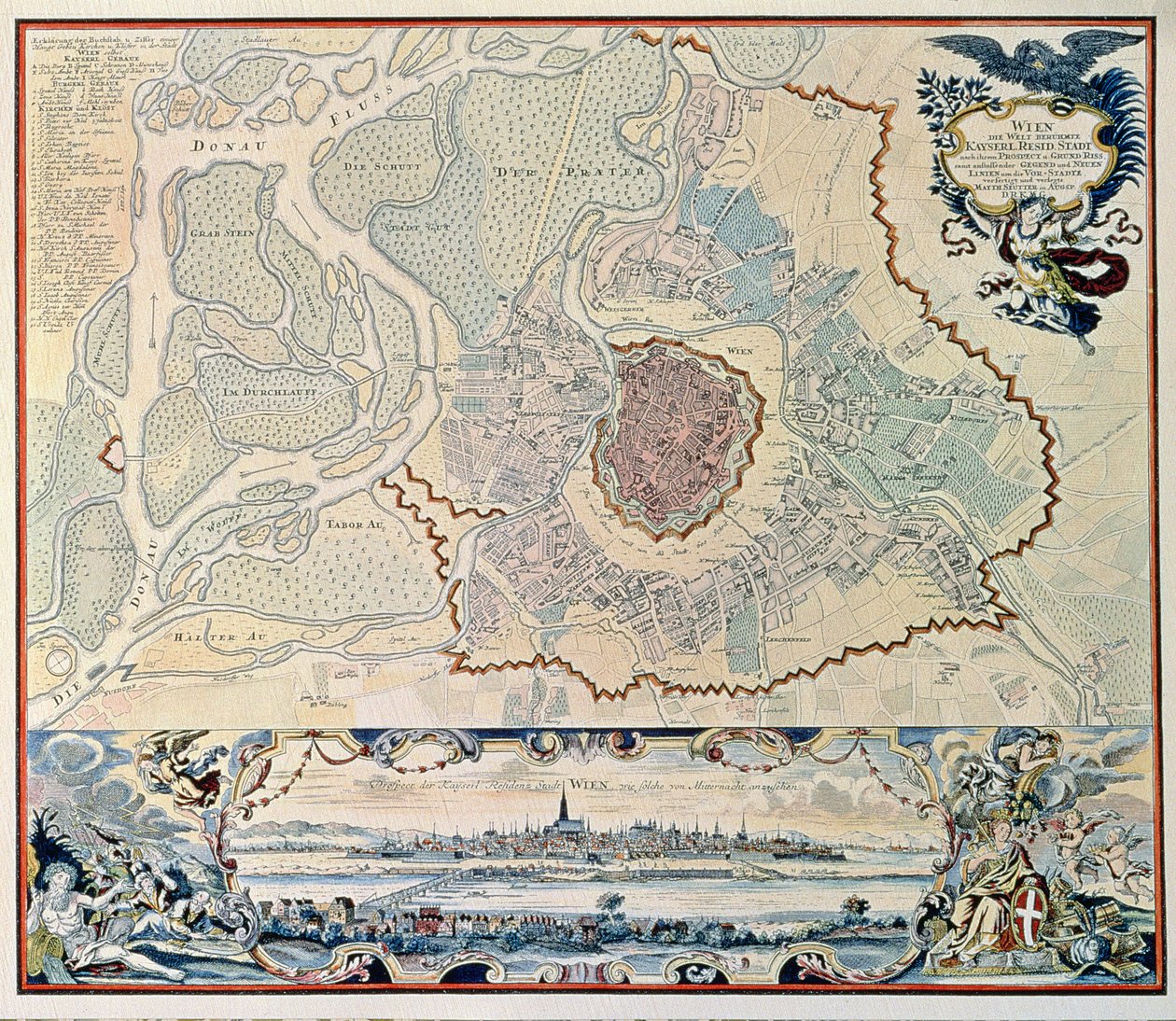 Plan of the City of Vienna by Austrian School