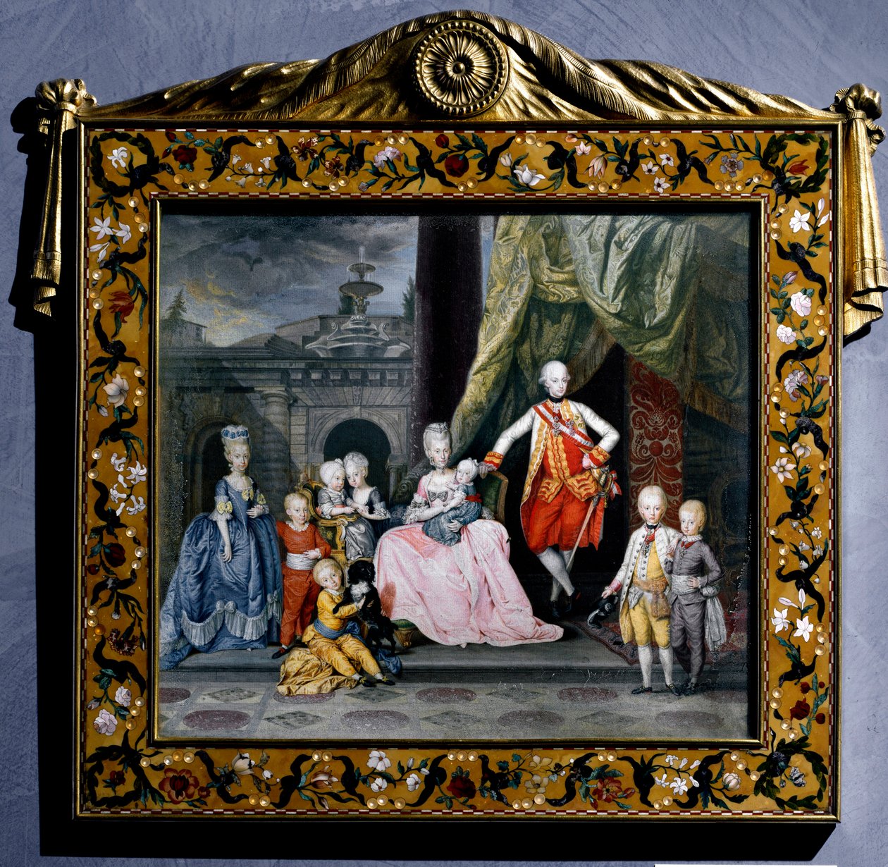 Portrait of Pierre-Leopold of Habsburg-Lorraine with his family by Austrian School