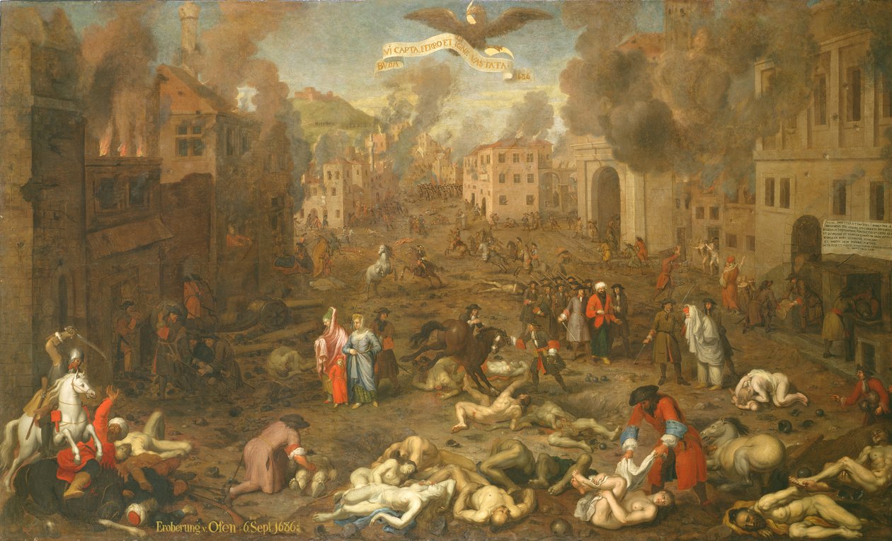 The Storming of Ofen on 6th September 1686 by Austrian School